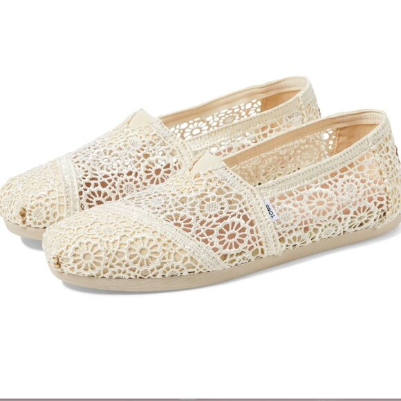 Tom's NWT Alpargata Crochet Slip On - Picture 1 of 4